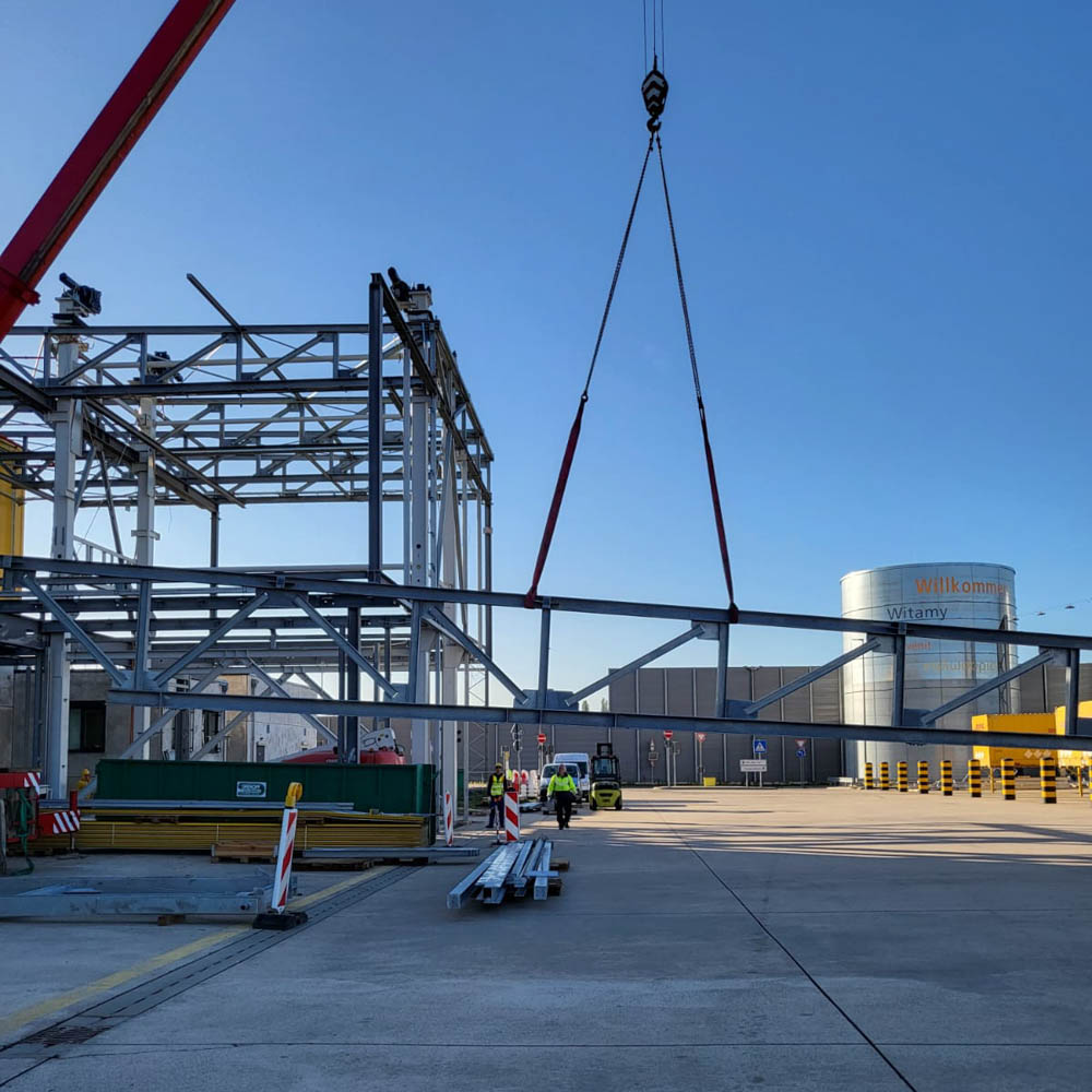 Rückbau-Demontage einer Produktionshalle DHL Bochum